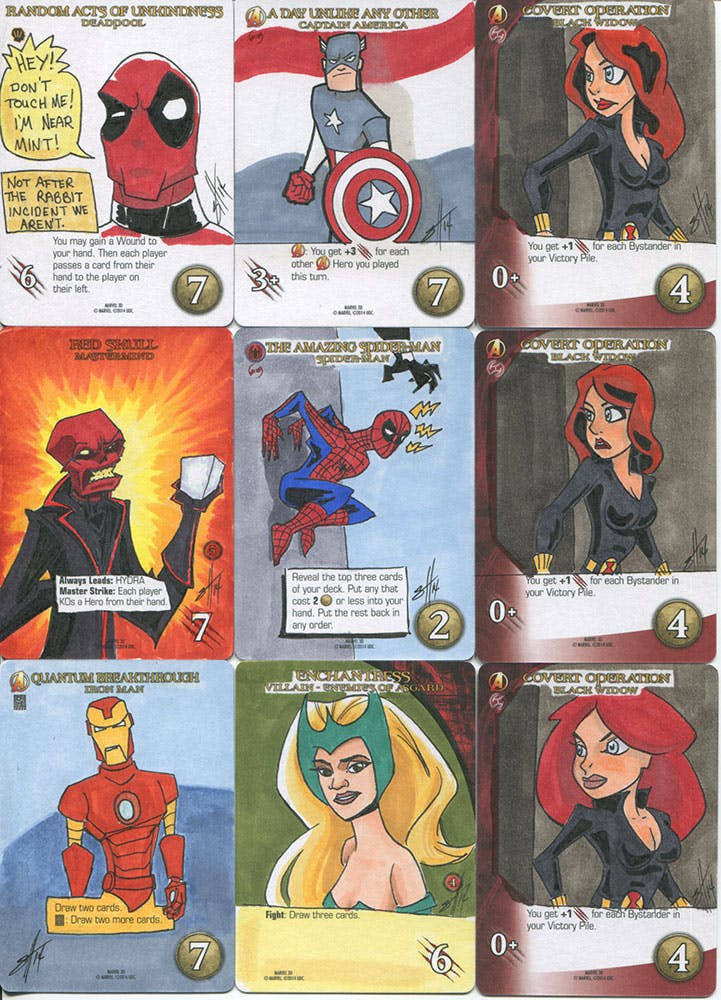 Marvel Legendary/3D sketchcard