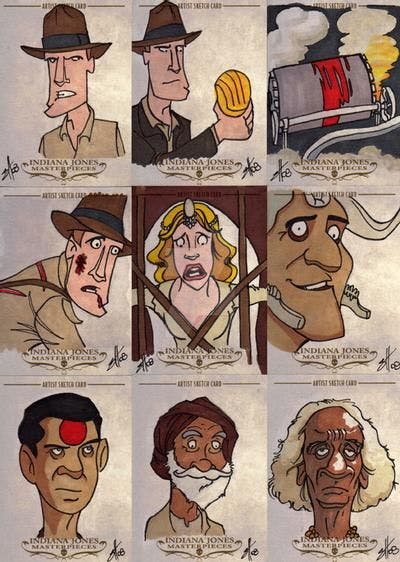 Indiana Jones Masterpieces sketchcard