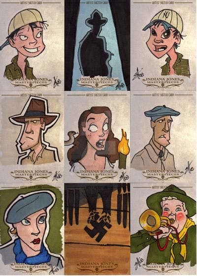Indiana Jones Masterpieces sketchcard
