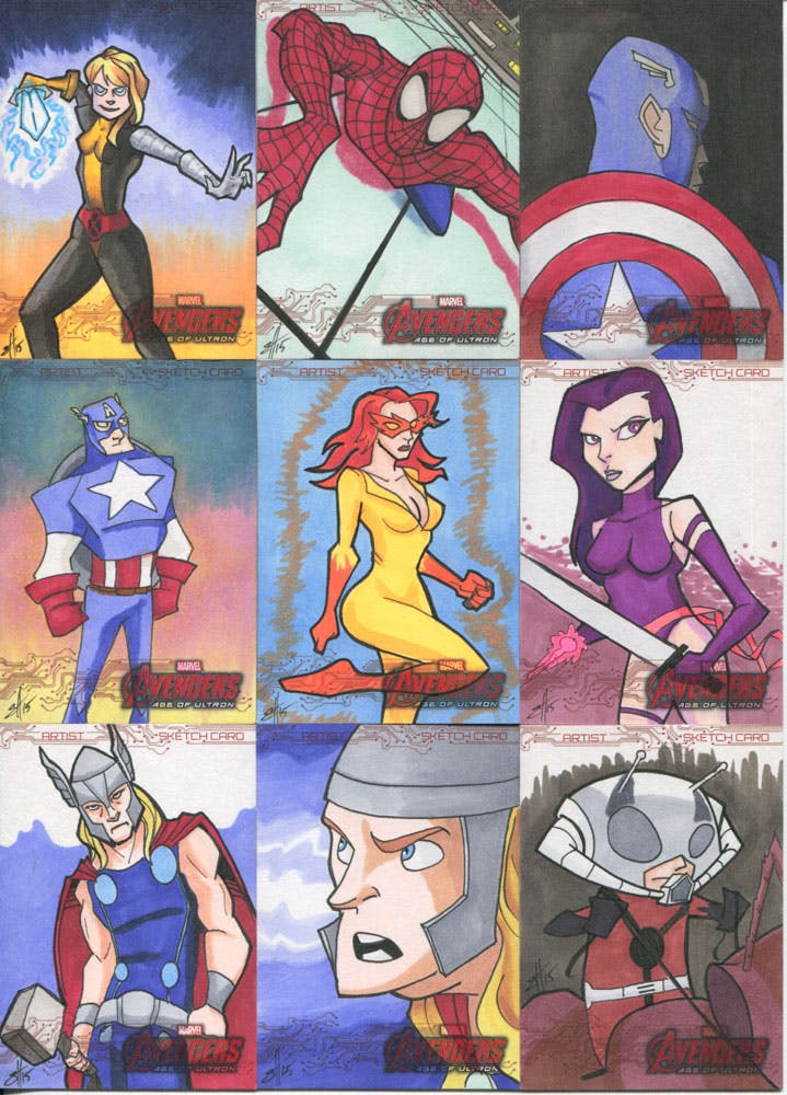Marvel Avengers: Age of Ultron sketchcard