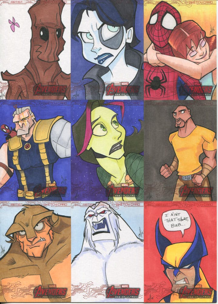 Marvel Avengers: Age of Ultron sketchcard