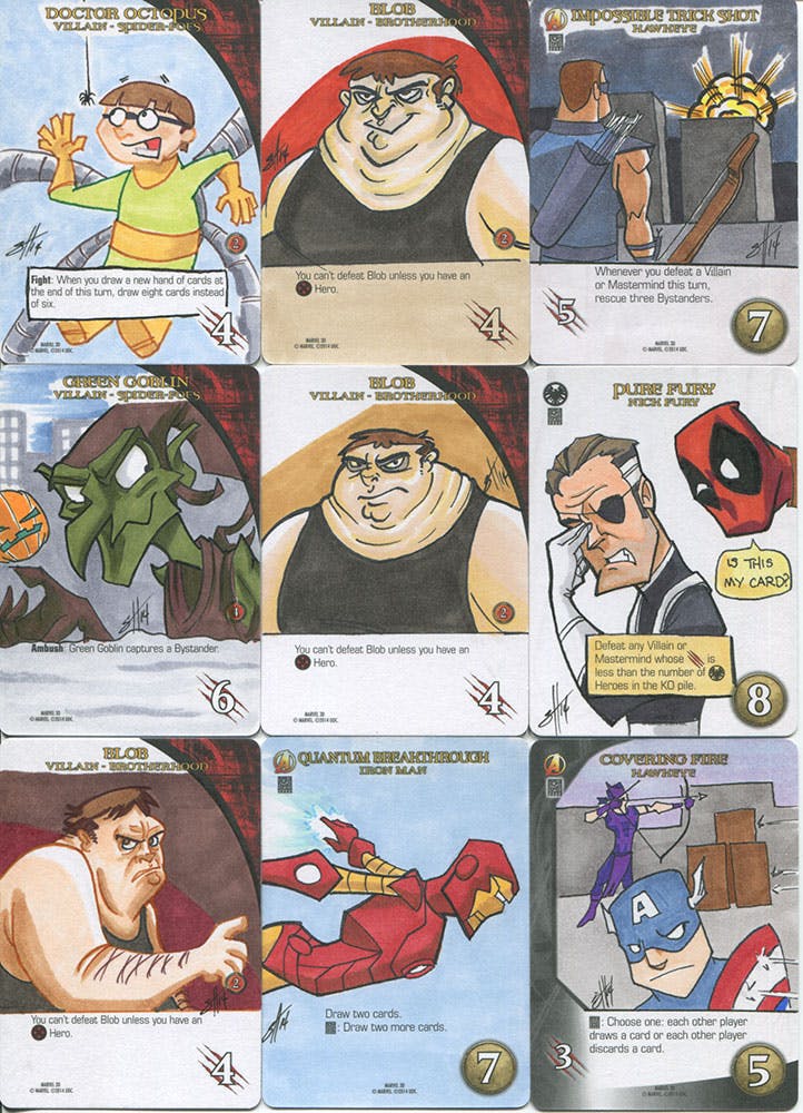 Marvel Legendary/3D sketchcard